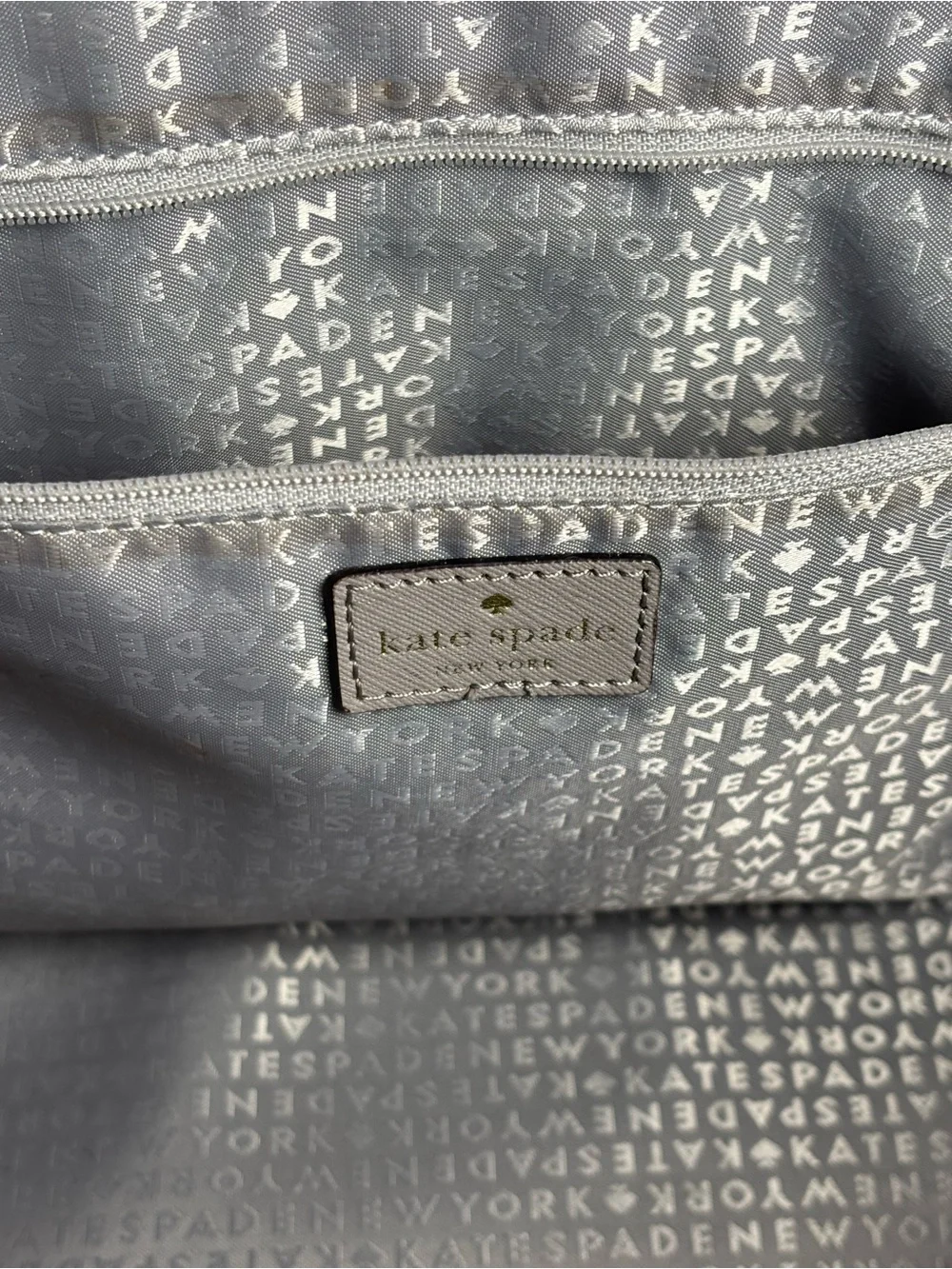 ♠️ Kate Spade Post Street Halsey Large Leather Work Career Tote Bag Taupe